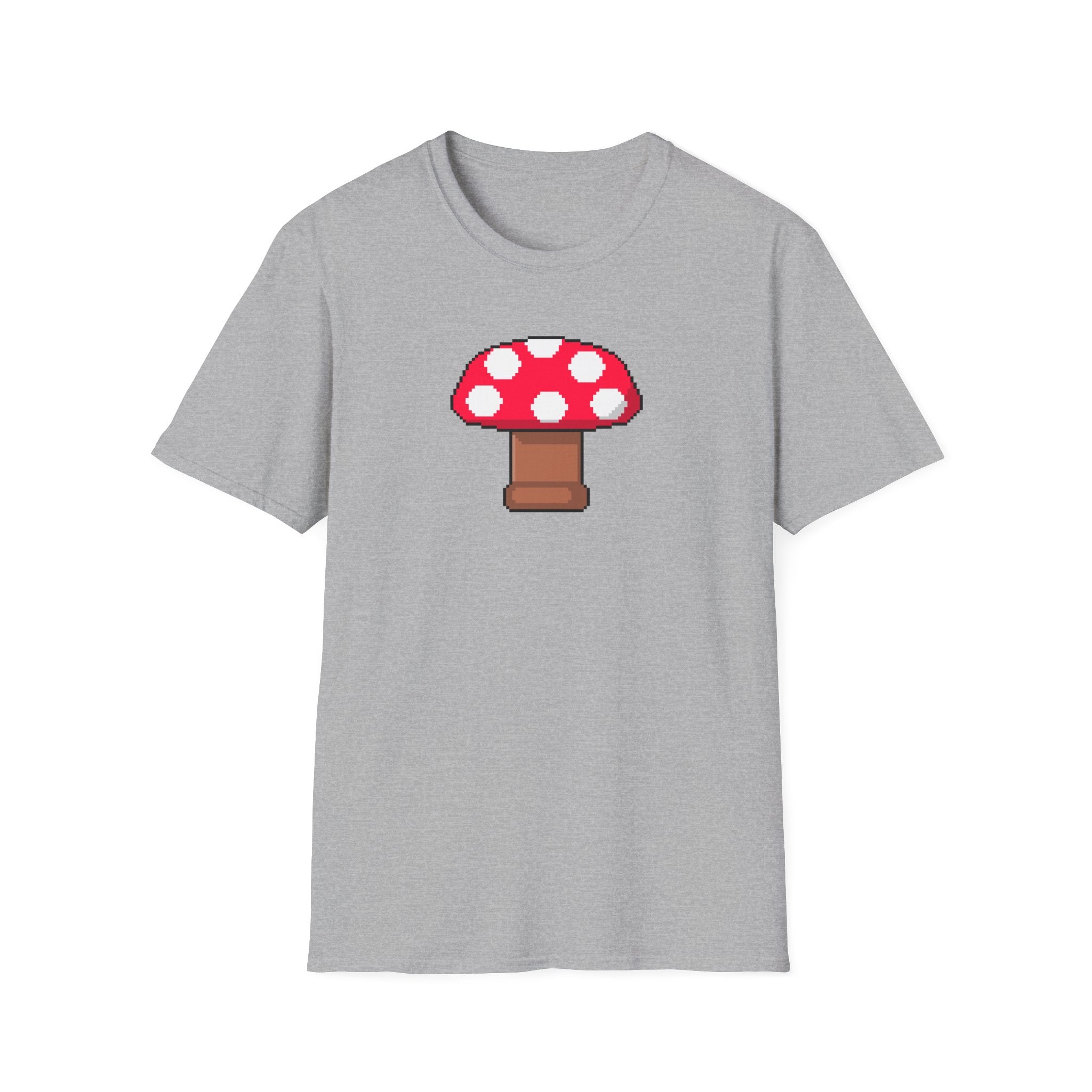 Retro Pixel Mushroom T-Shirt — Cute Mushroom Gamer Tee