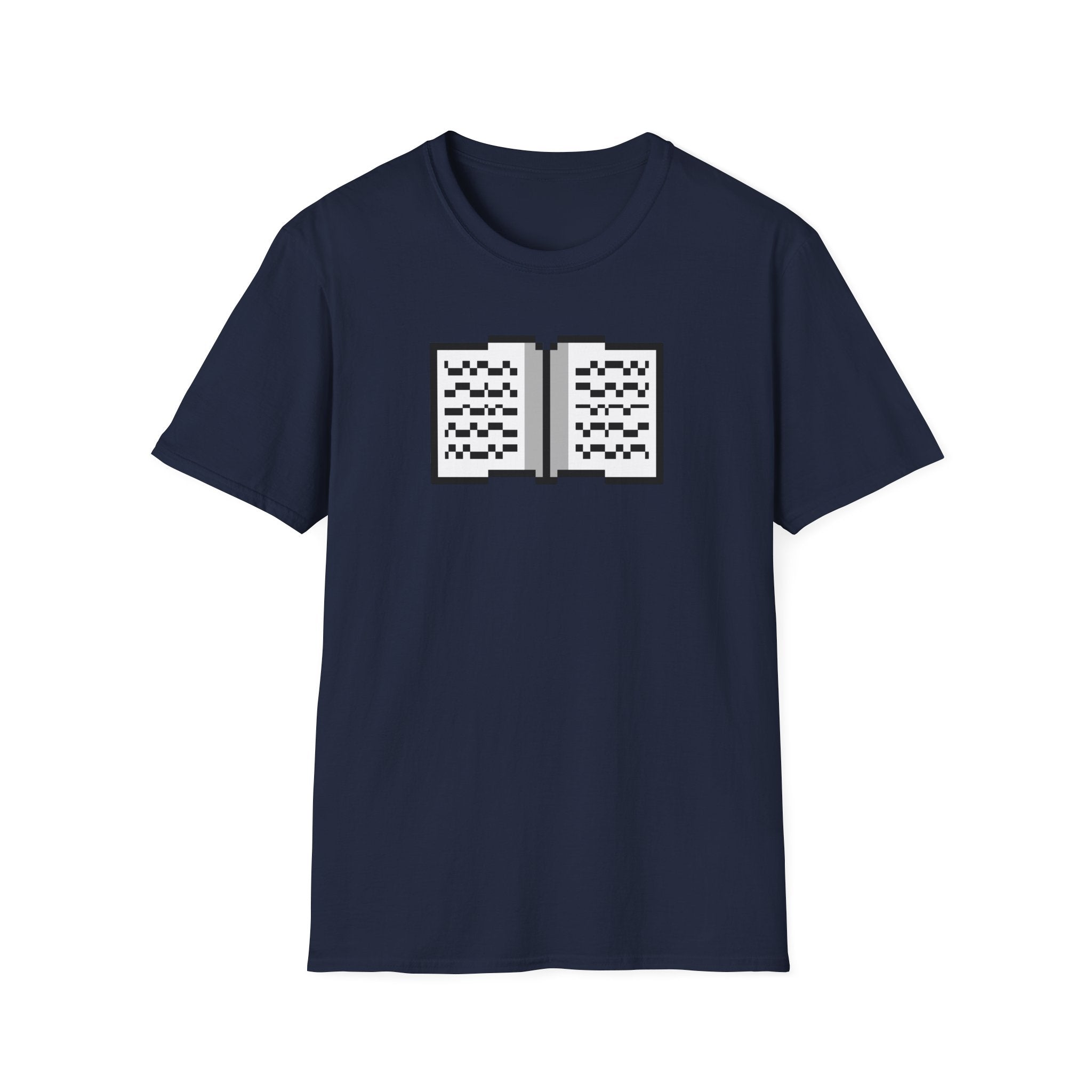 Book Pixel Art T-Shirt — Retro Reading Graphic Tee for Book Lovers