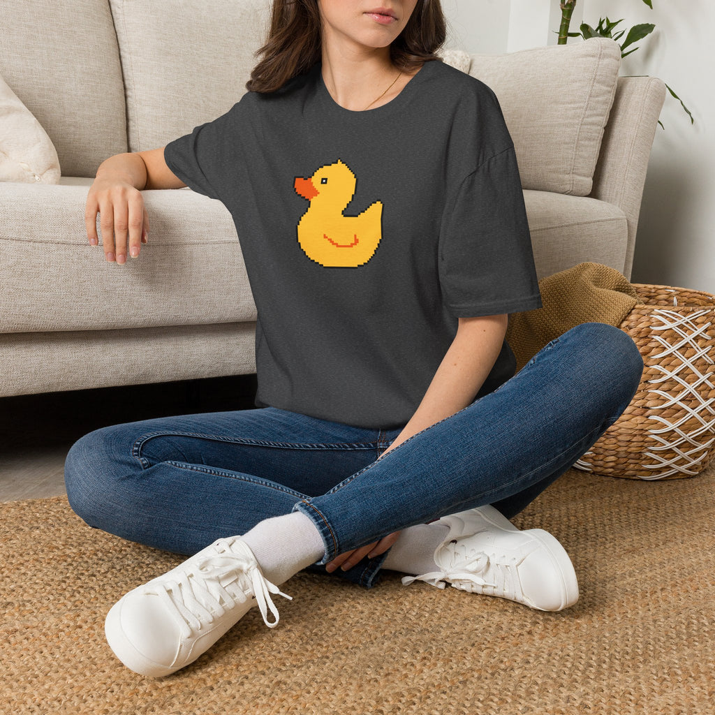 Duck Pixel Tee — Cute Retro Rubber Duck T-Shirt