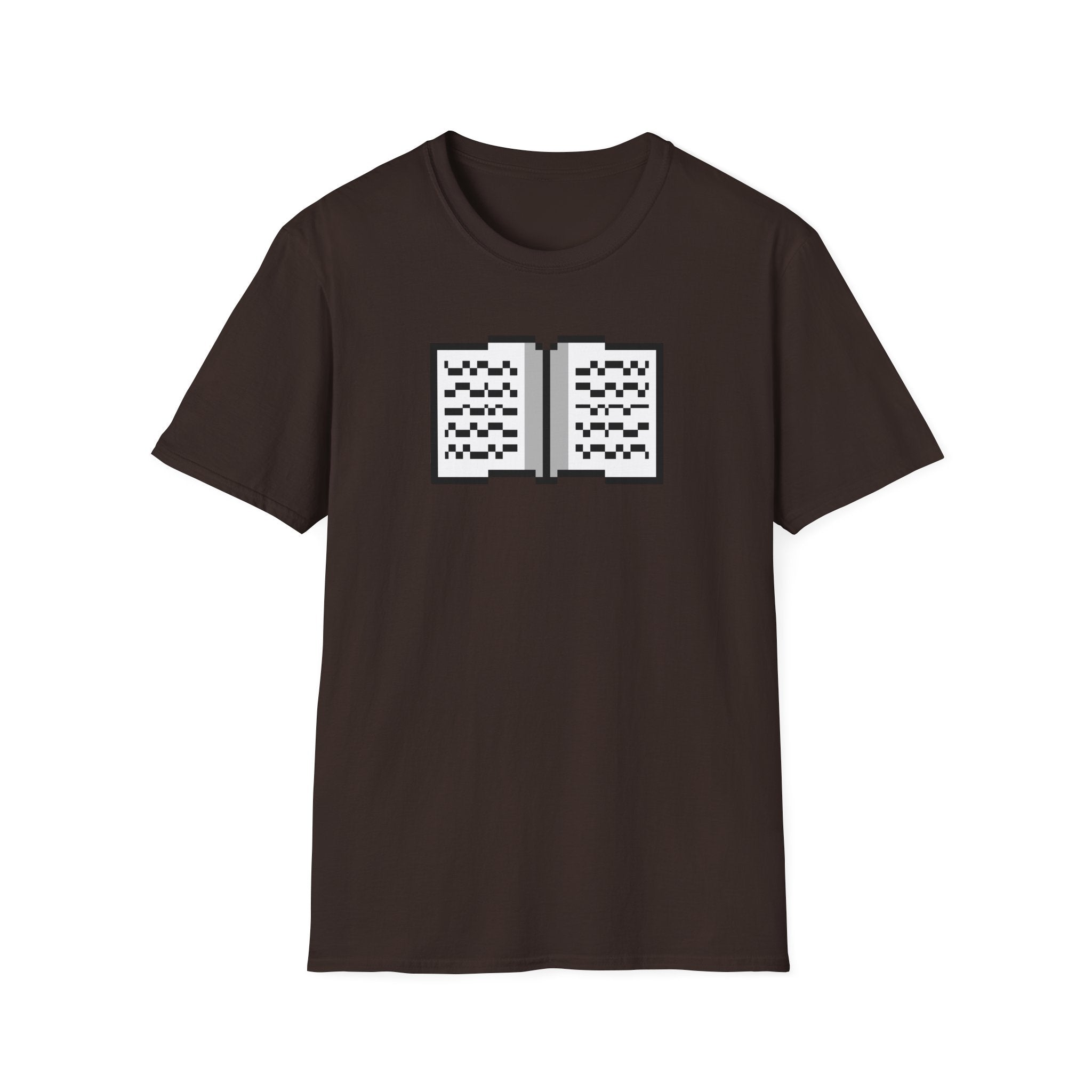 Book Pixel Art T-Shirt — Retro Reading Graphic Tee for Book Lovers