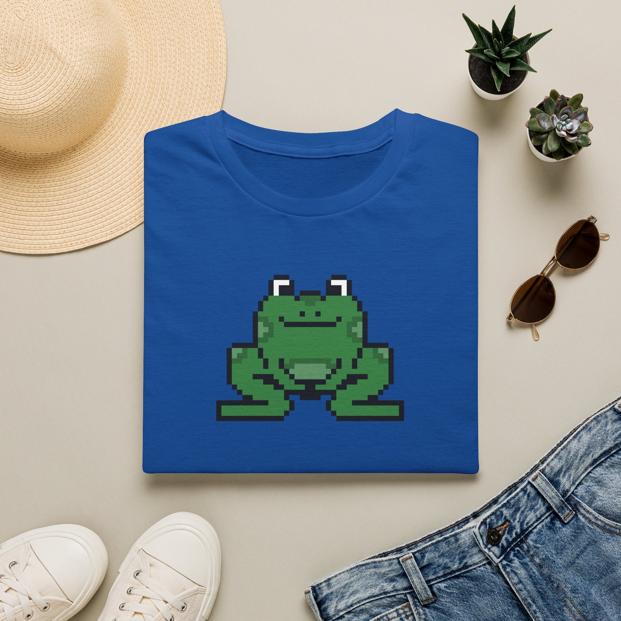 Pixel Frog T-Shirt — Cute Retro 8-Bit Frog Graphic Tee