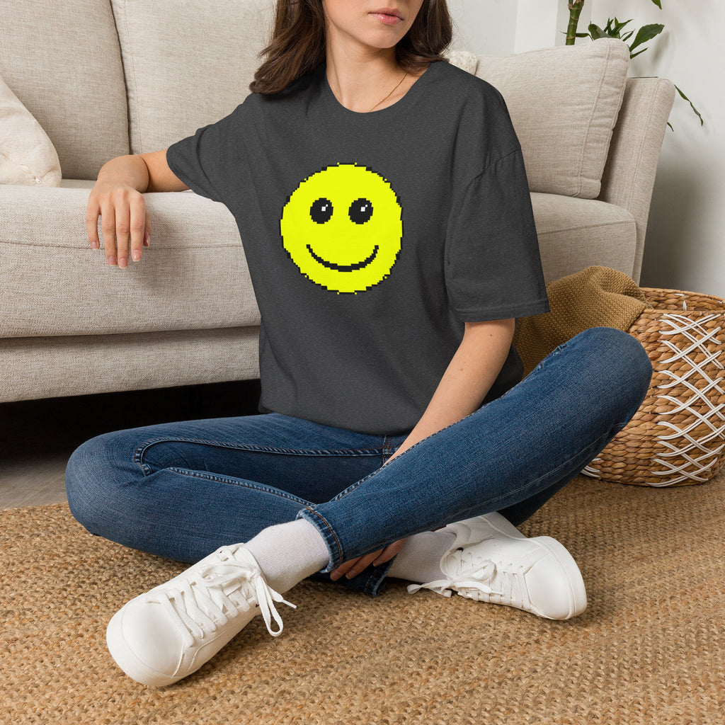Pixel Smiley T-Shirt — Retro 8‑Bit Happy Face Tee