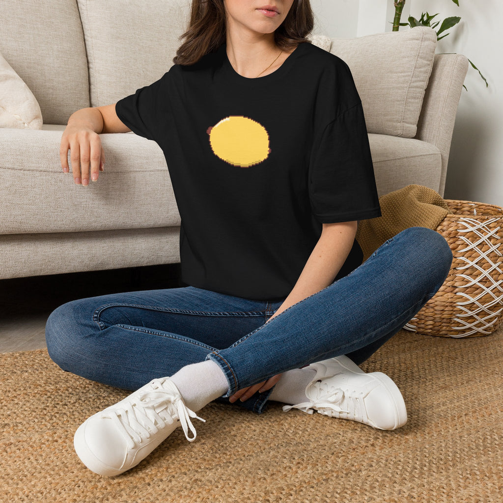 Pixel Lemon T-Shirt — Minimal Retro Fruit Tee