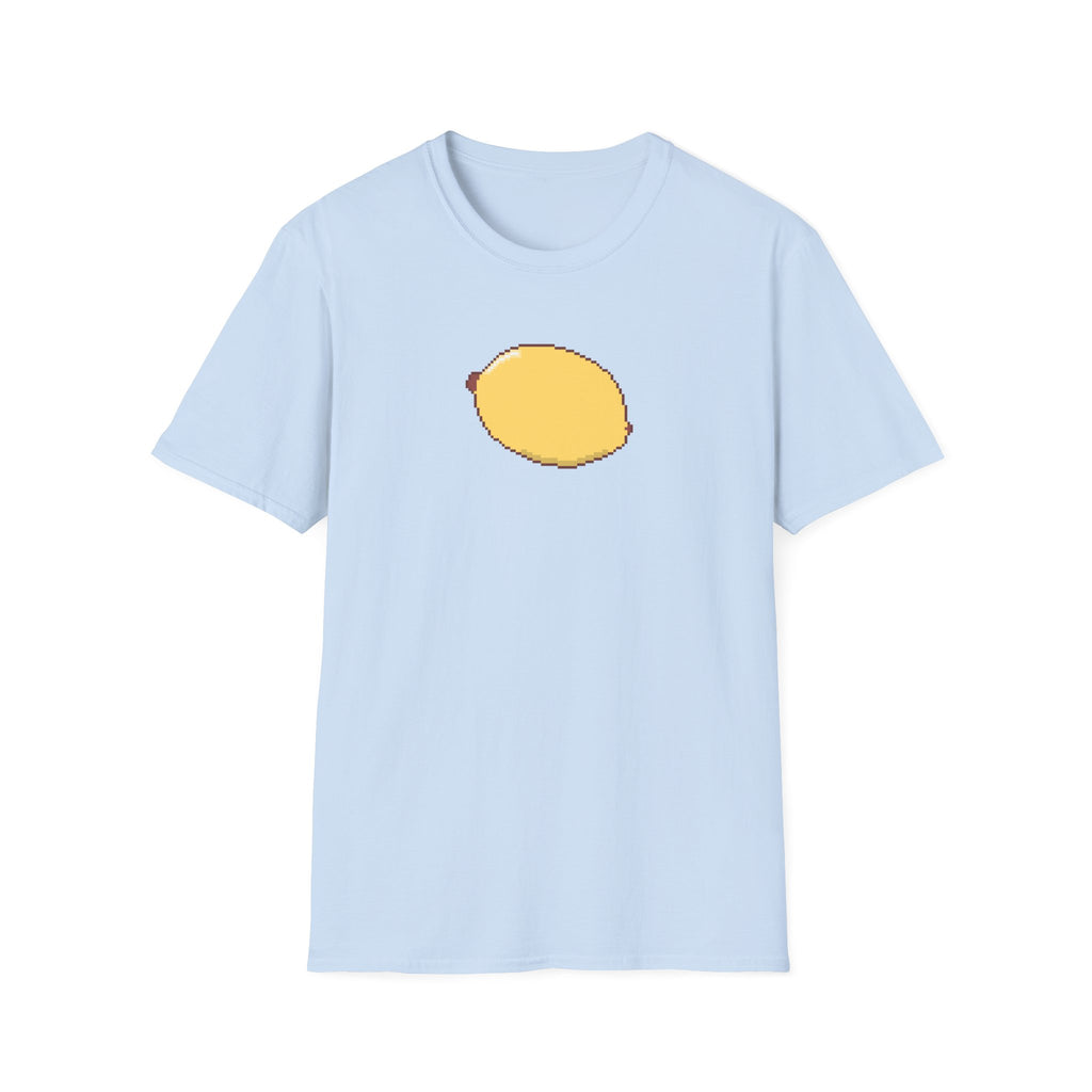 Pixel Lemon T-Shirt — Minimal Retro Fruit Tee
