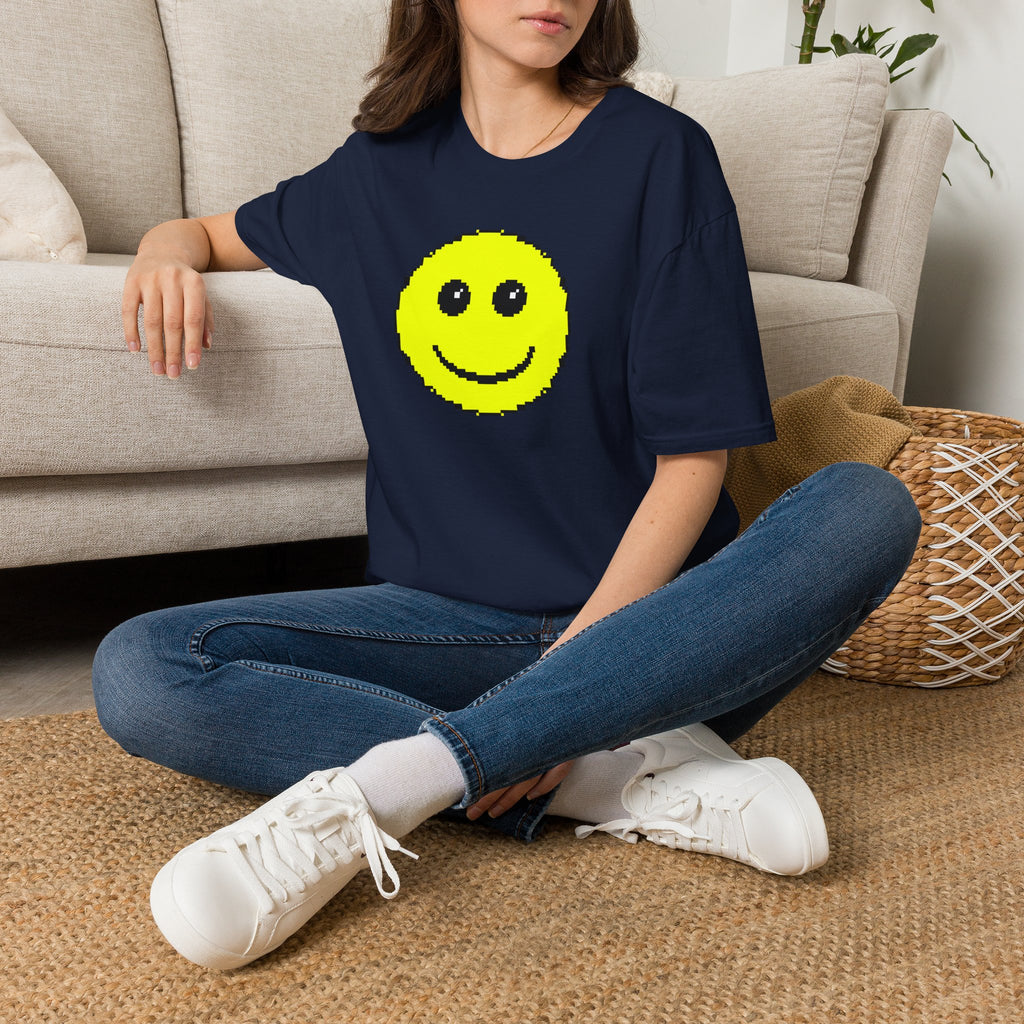 Pixel Smiley T-Shirt — Retro 8‑Bit Happy Face Tee