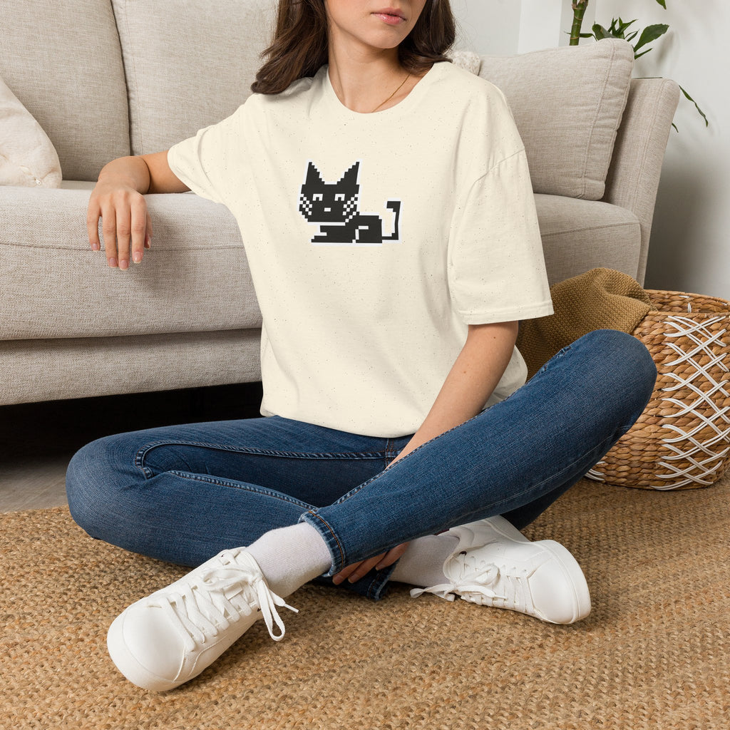 Pixel Cat T-Shirt — Cute Retro 8-Bit Cat Graphic Tee