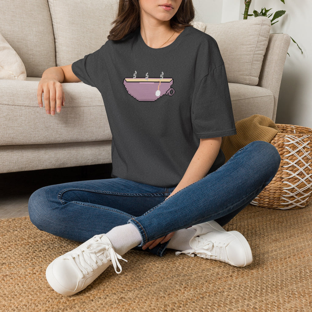 T-Shirt — Pixel Art Tea Cup Graphic Tee
