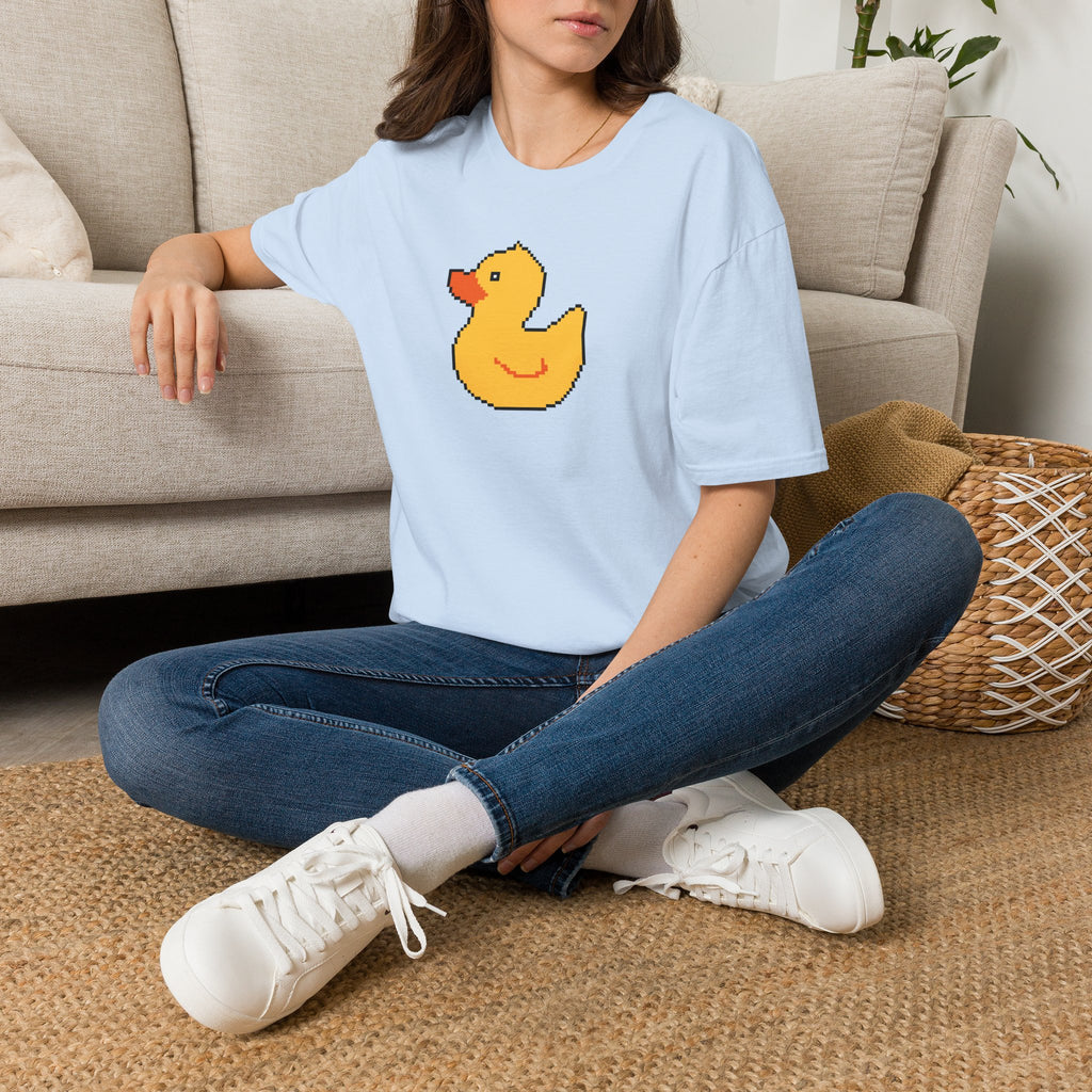 Duck Pixel Tee — Cute Retro Rubber Duck T-Shirt