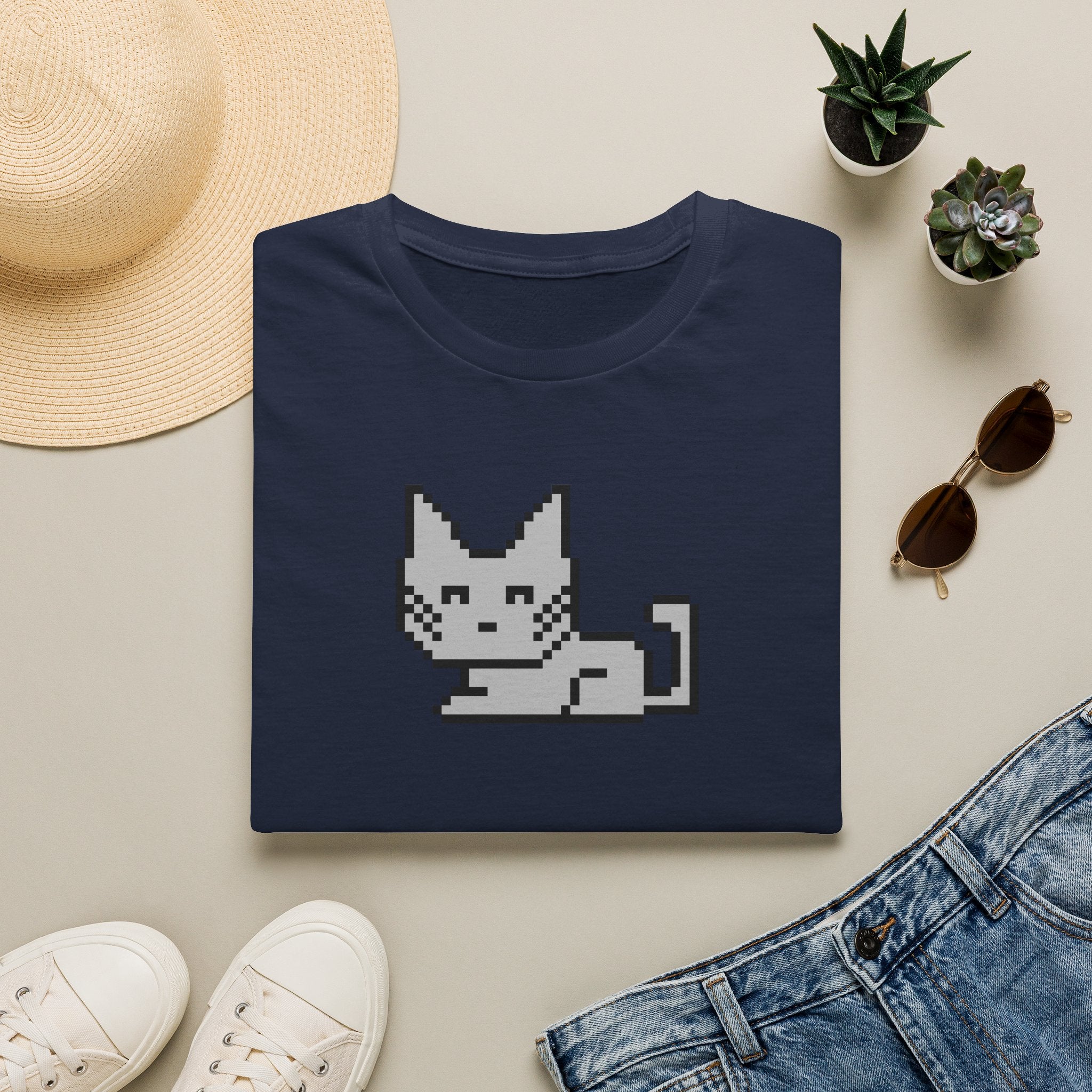 Pixel Cat T‑Shirt — Retro 8‑Bit Kitten Graphic Tee