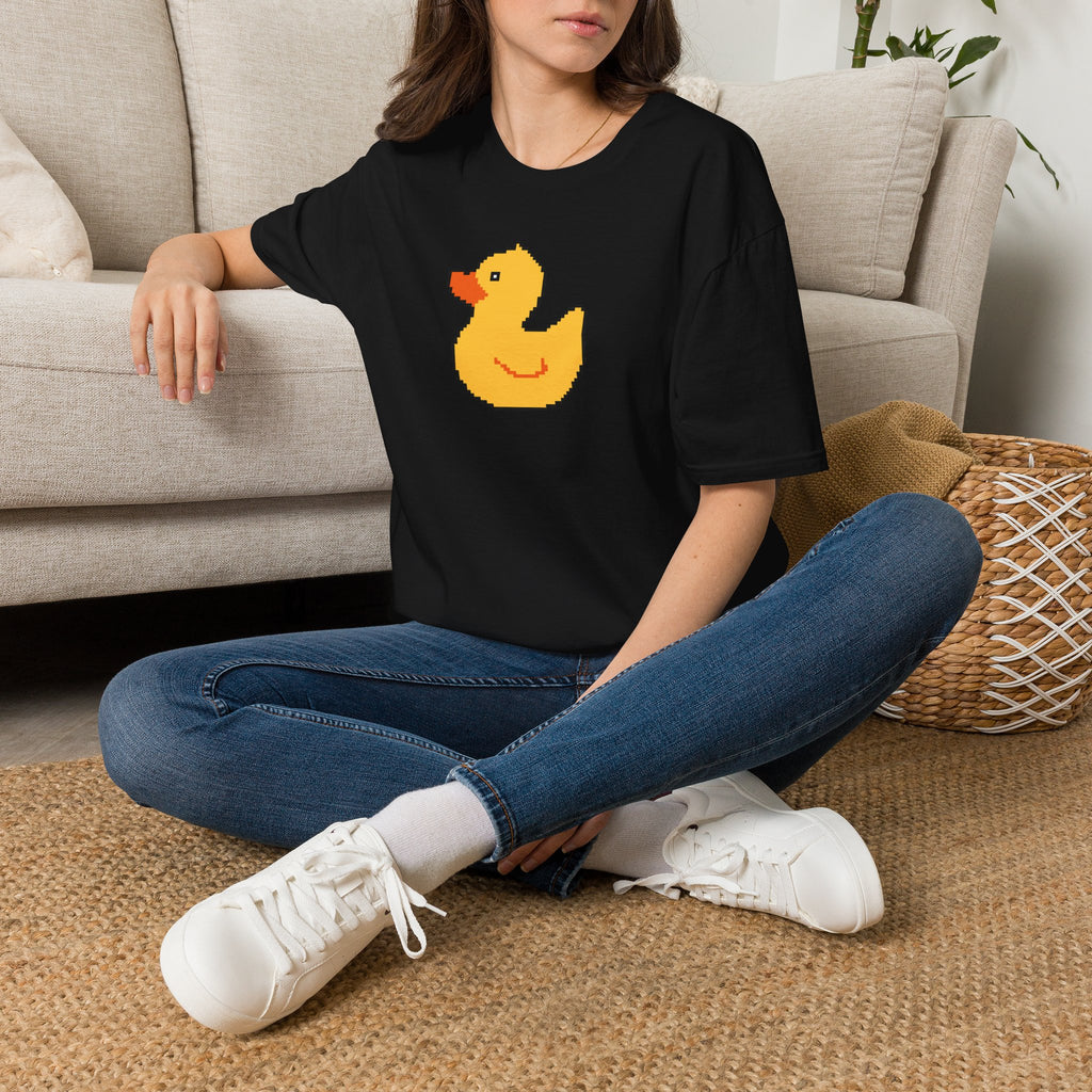 Duck Pixel Tee — Cute Retro Rubber Duck T-Shirt