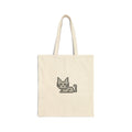 Tote Bag — Cute Pixel Cat Canvas Tote, Retro 8-bit Kitty Grocery & Everyday Shopper
