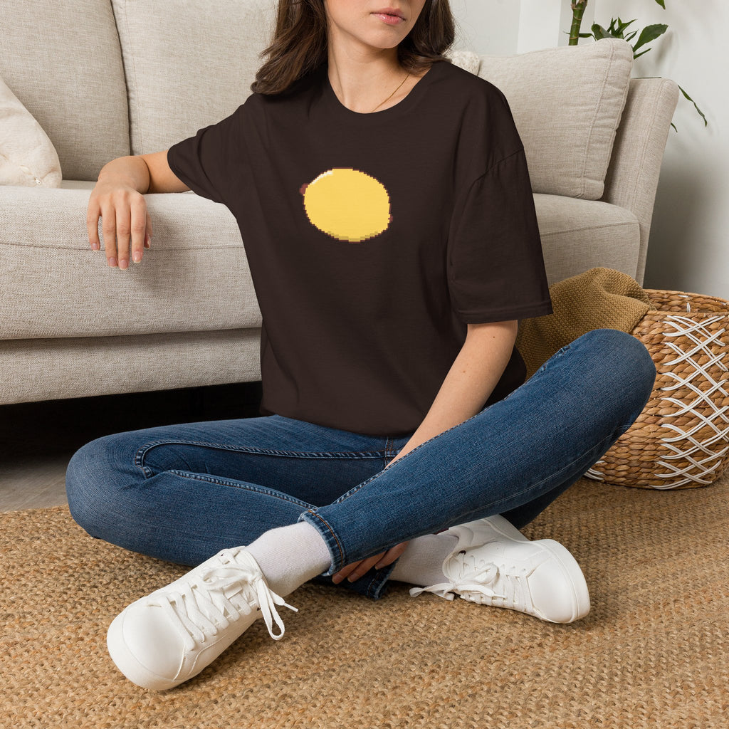 Pixel Lemon T-Shirt — Minimal Retro Fruit Tee