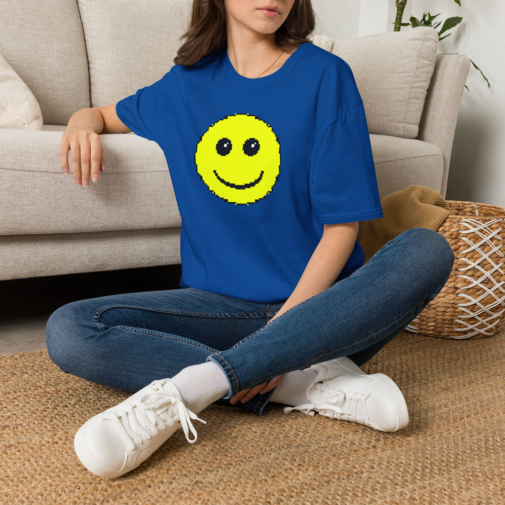 Pixel Smiley T-Shirt — Retro 8‑Bit Happy Face Tee