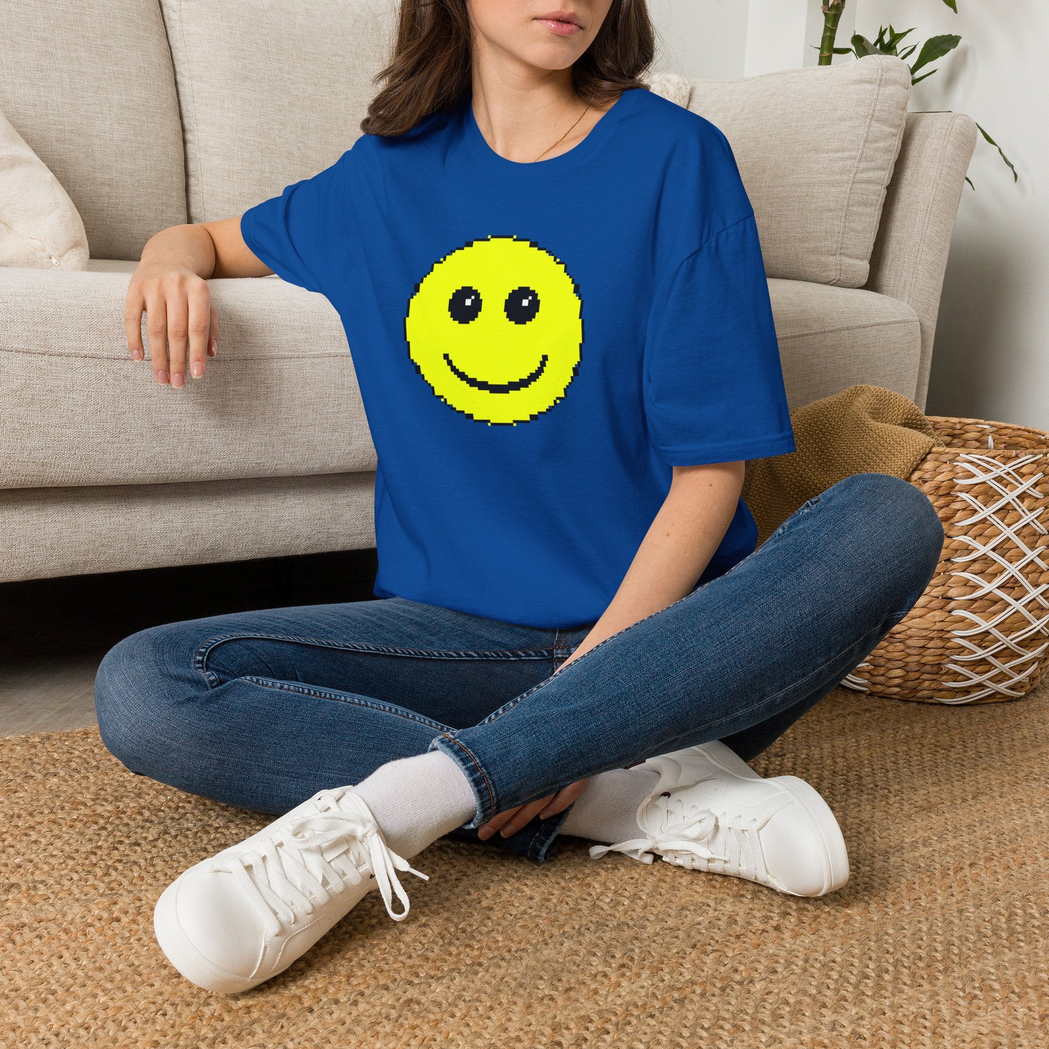 Pixel Smiley T-Shirt — Retro 8‑Bit Happy Face Tee