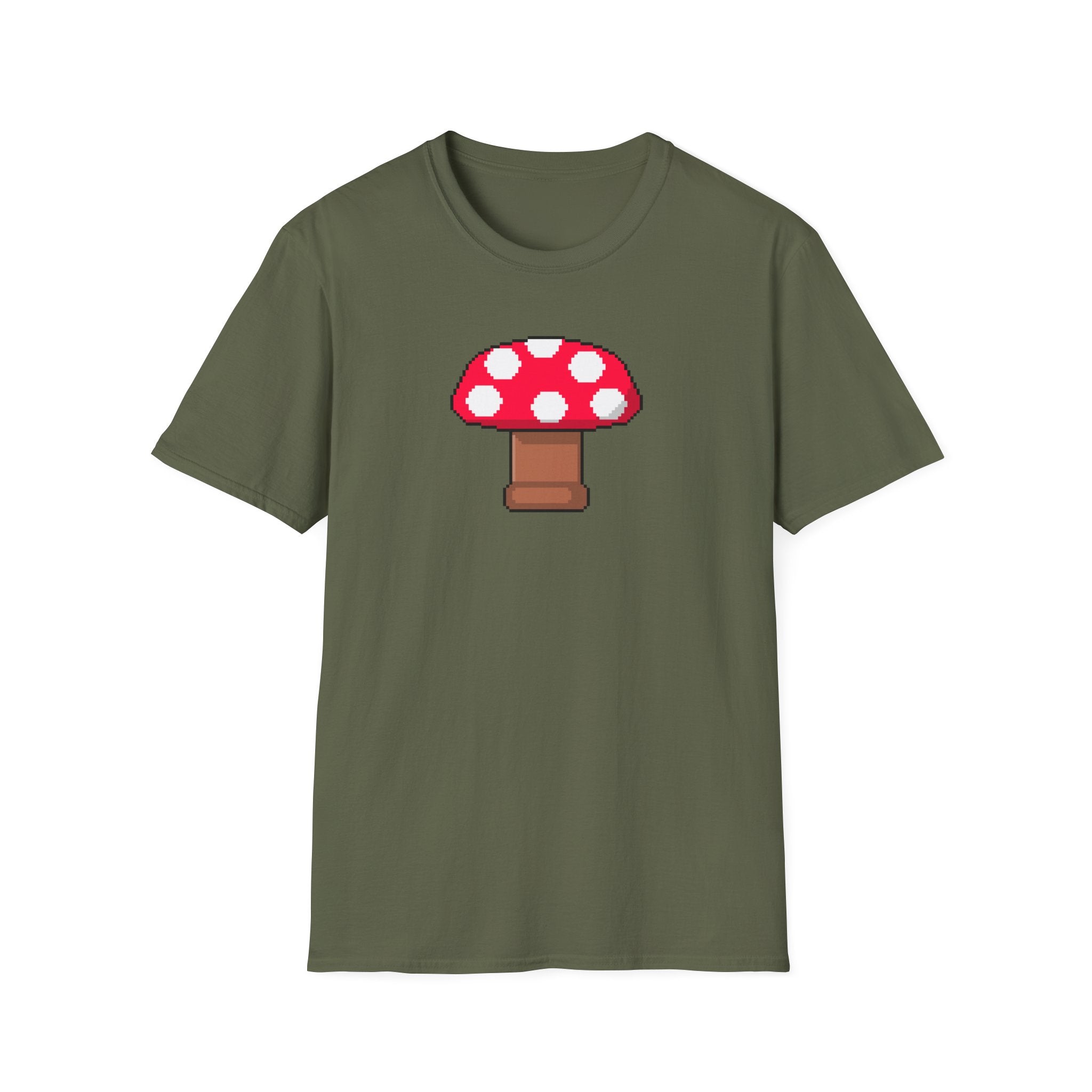 Retro Pixel Mushroom T-Shirt — Cute Mushroom Gamer Tee