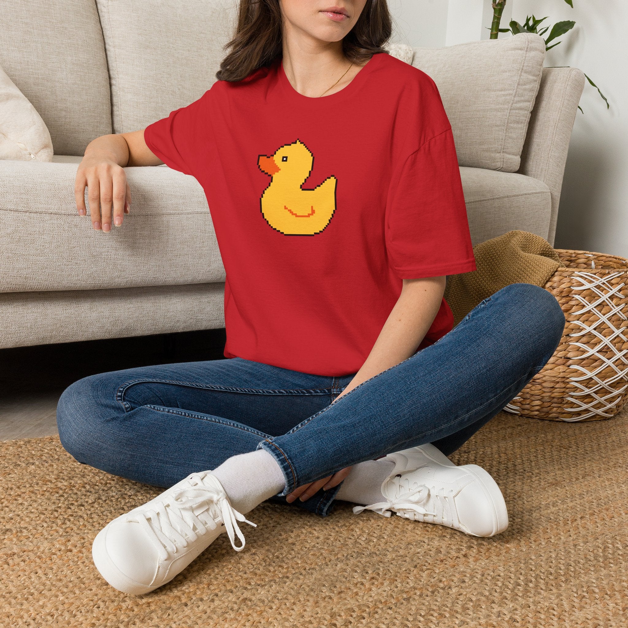 Duck Pixel Tee — Cute Retro Rubber Duck T-Shirt
