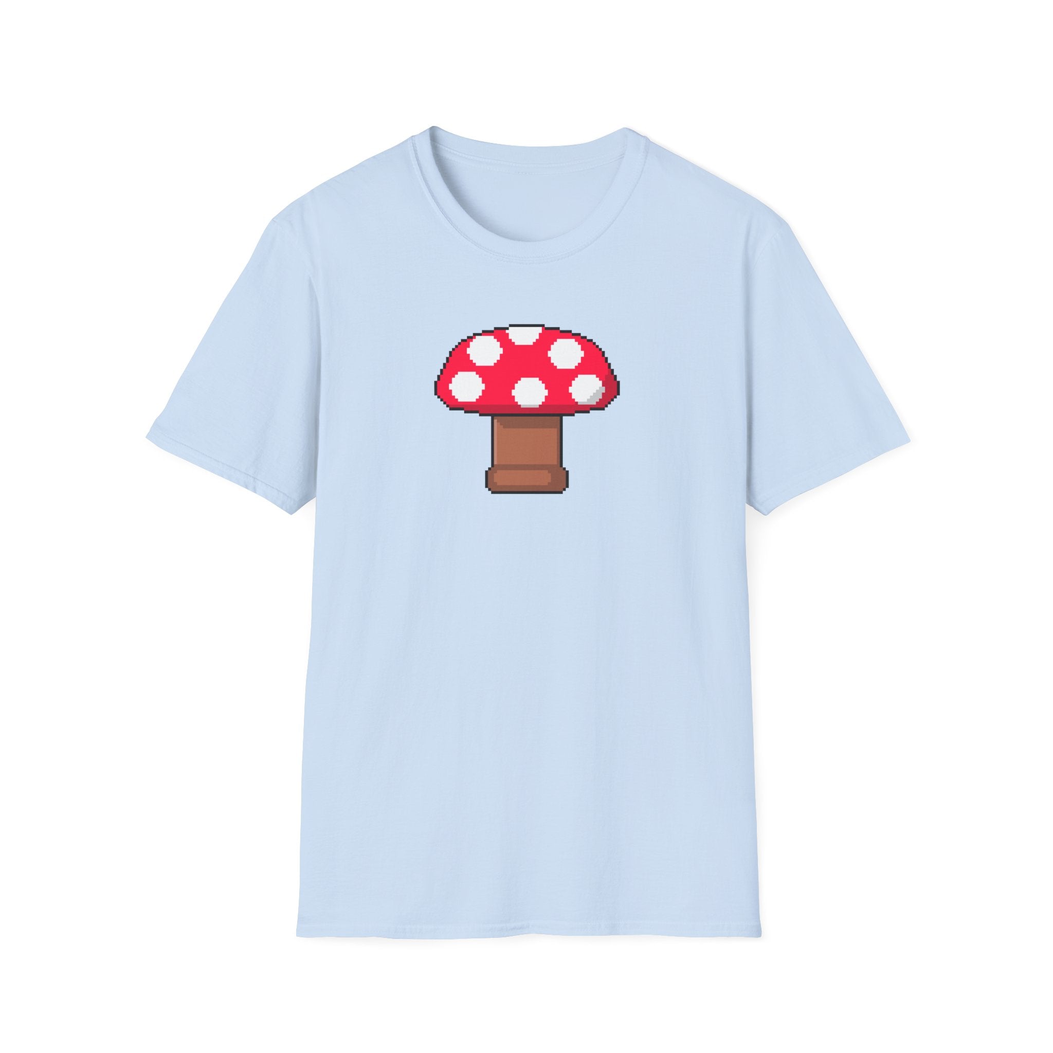 Retro Pixel Mushroom T-Shirt — Cute Mushroom Gamer Tee