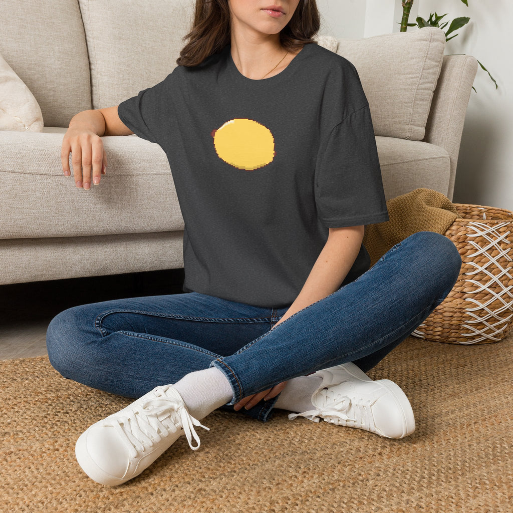 Pixel Lemon T-Shirt — Minimal Retro Fruit Tee