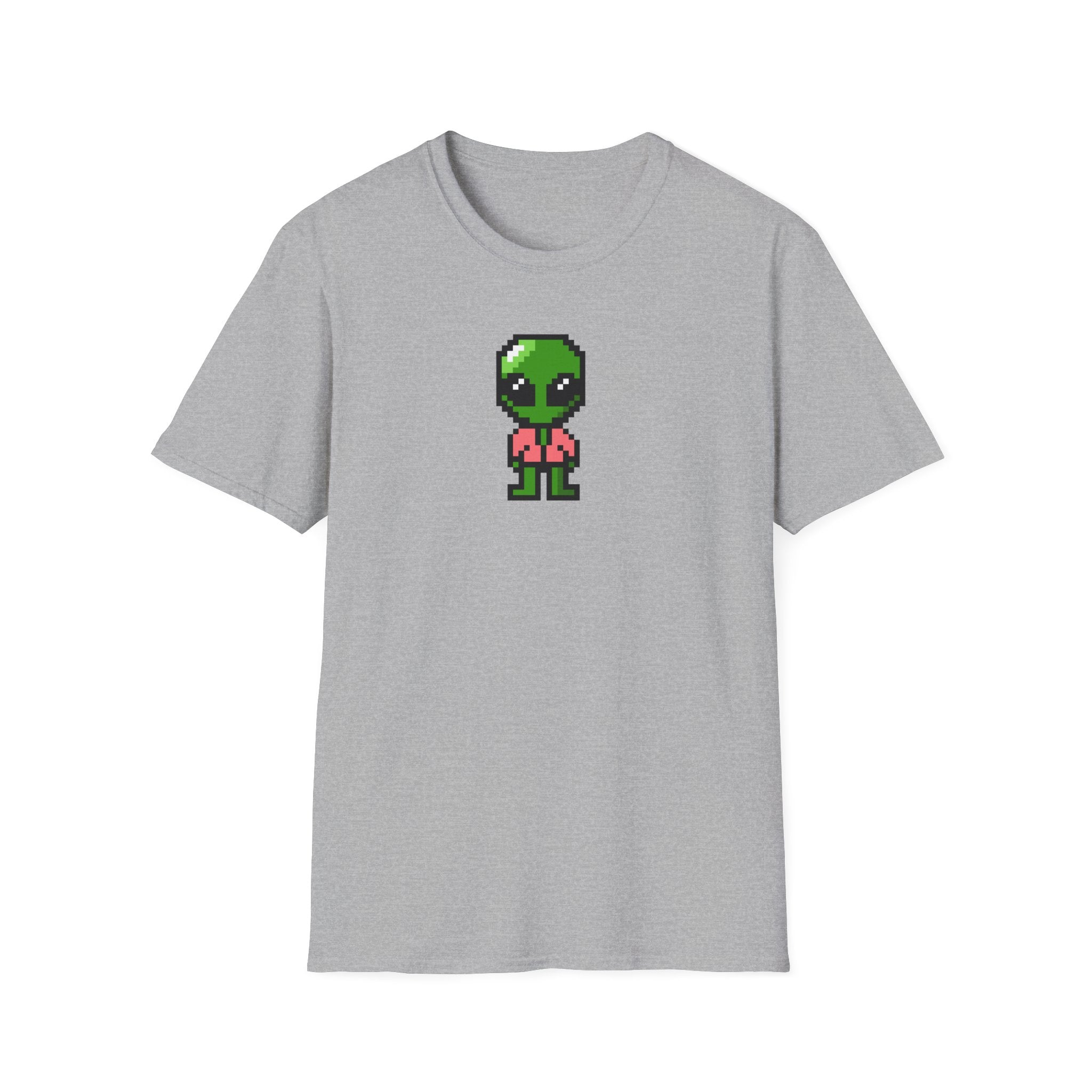Pixel Alien T‑Shirt — Cute Retro Gamer Alien Graphic Tee