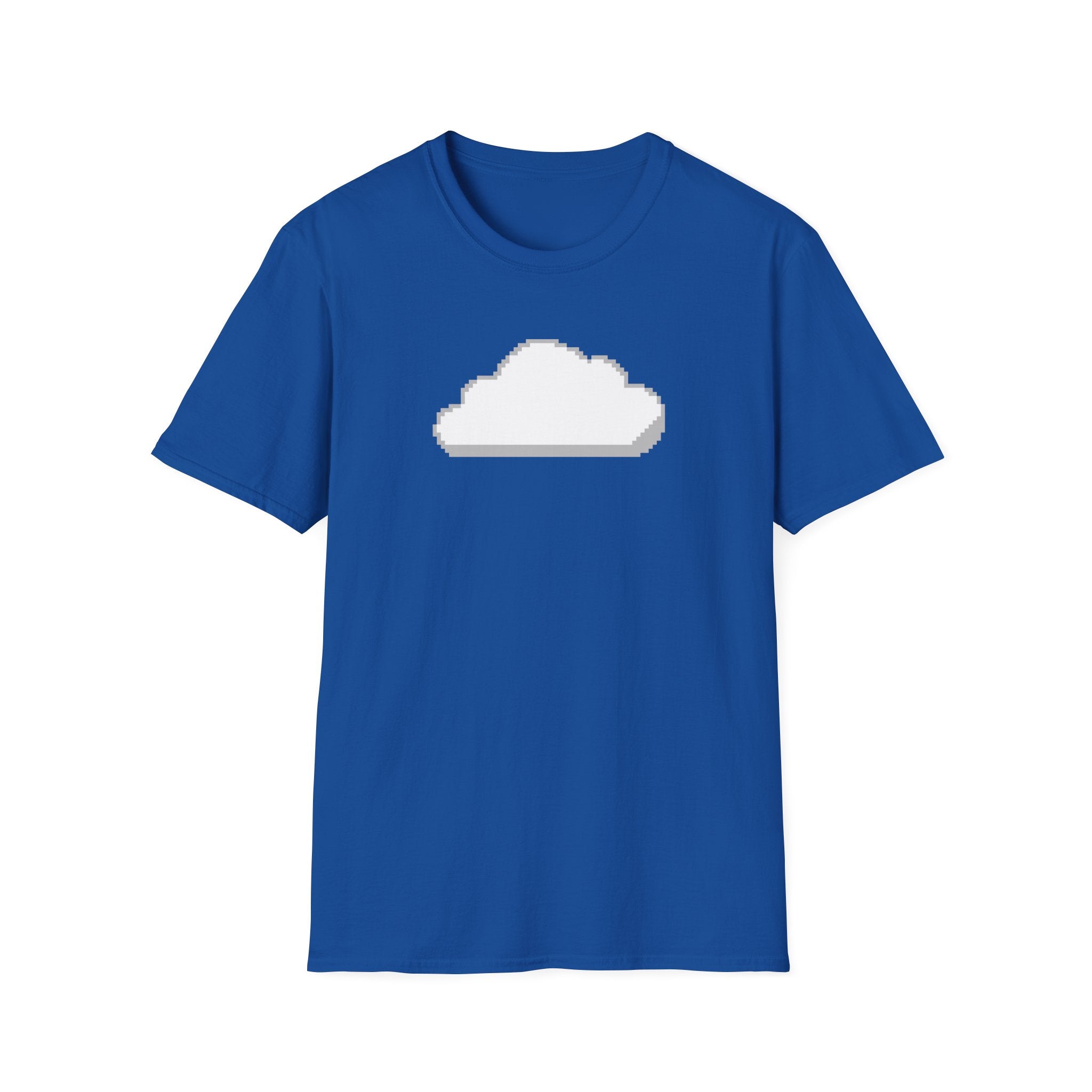 Pixel Cloud T-Shirt — Minimal Retro Gaming Cloud Tee