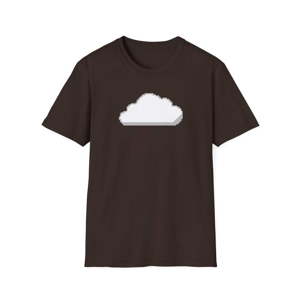 Pixel Cloud T-Shirt — Minimal Retro Gaming Cloud Tee