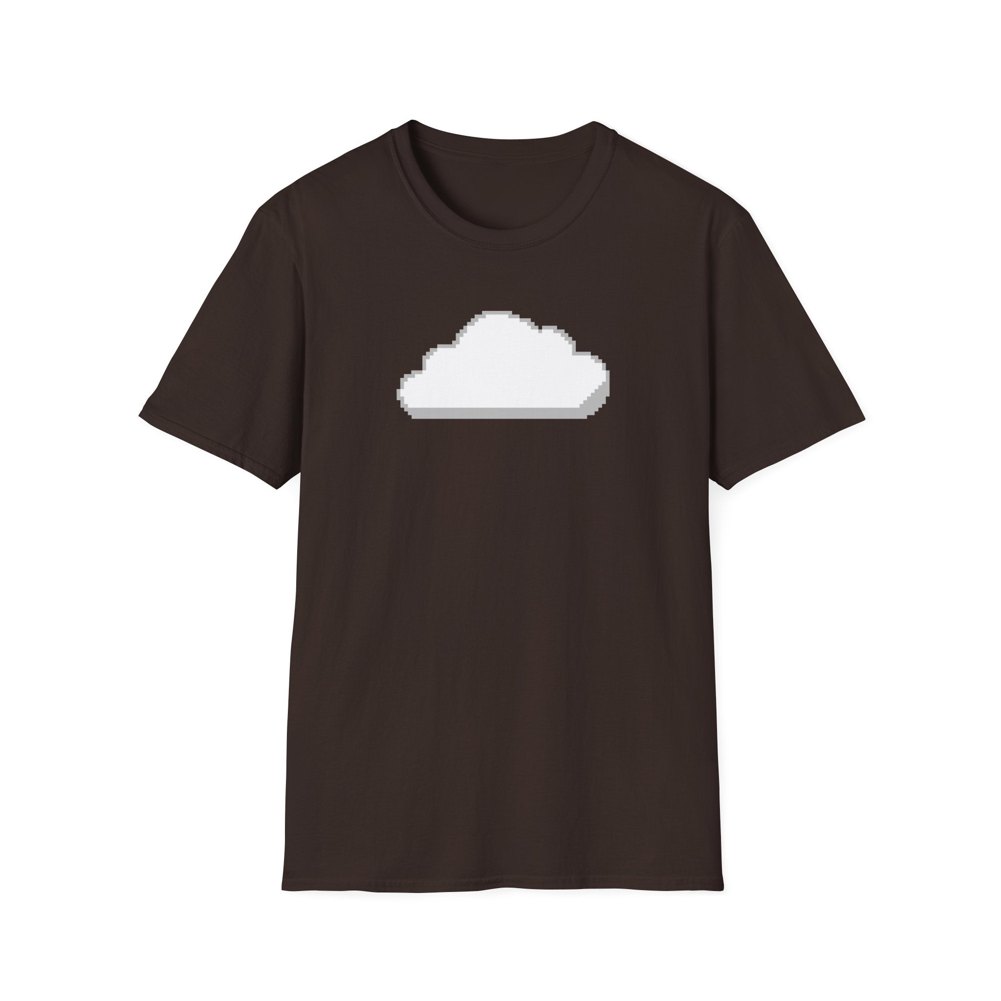 Pixel Cloud T-Shirt — Minimal Retro Gaming Cloud Tee