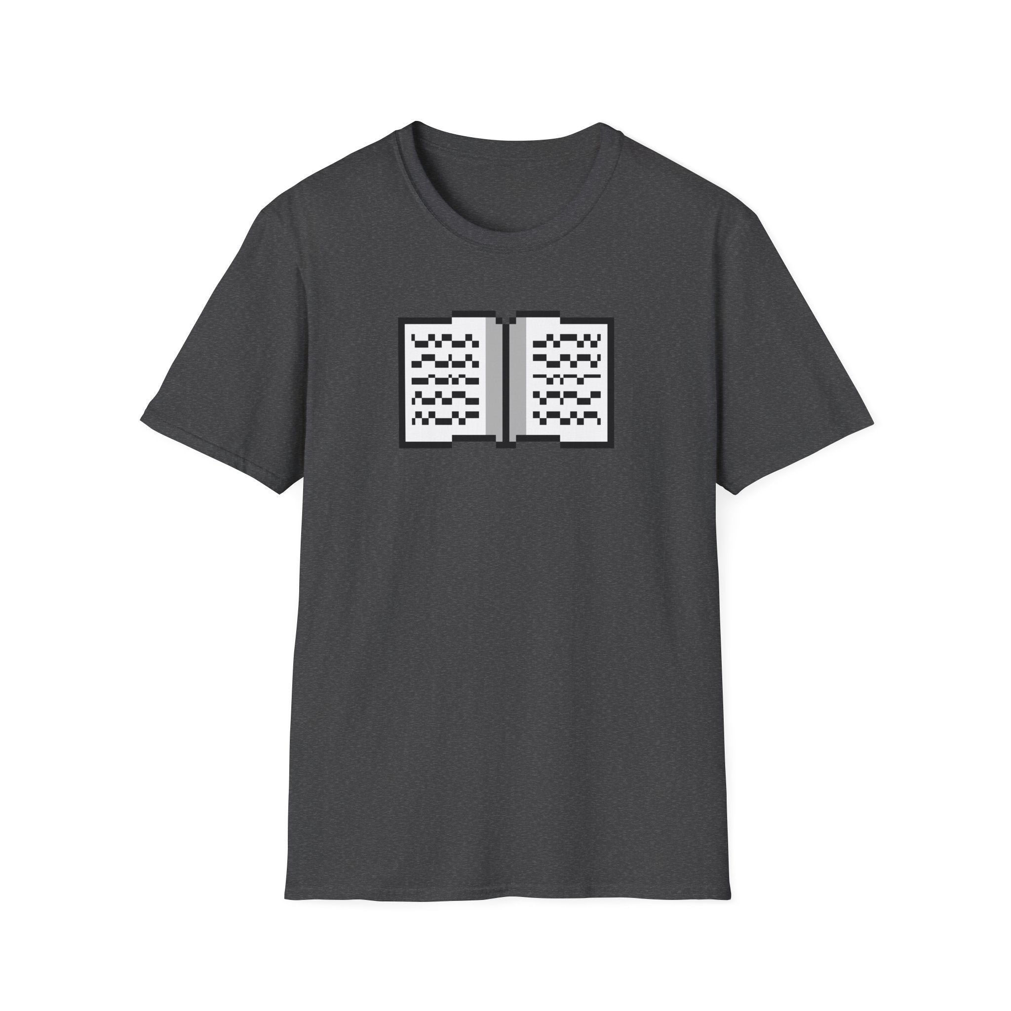 Book Pixel Art T-Shirt — Retro Reading Graphic Tee for Book Lovers