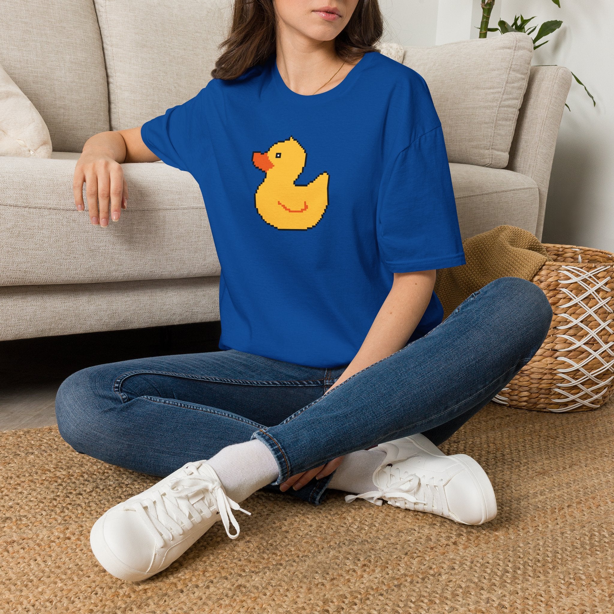 Duck Pixel Tee — Cute Retro Rubber Duck T-Shirt