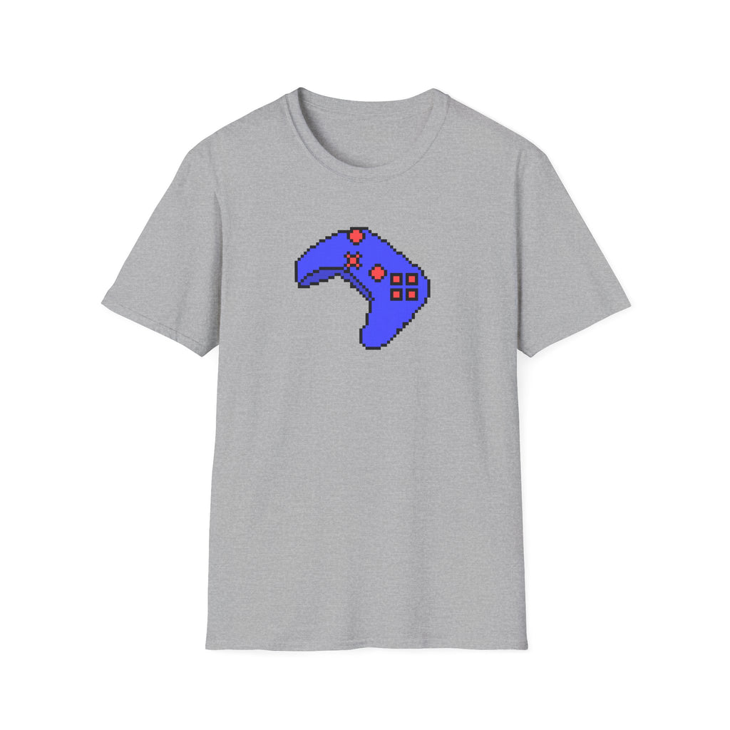 Pixel Blue Gamepad T-Shirt — Retro Gamer Controller Tee