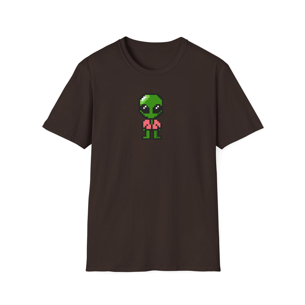 Pixel Alien T‑Shirt — Cute Retro Gamer Alien Graphic Tee