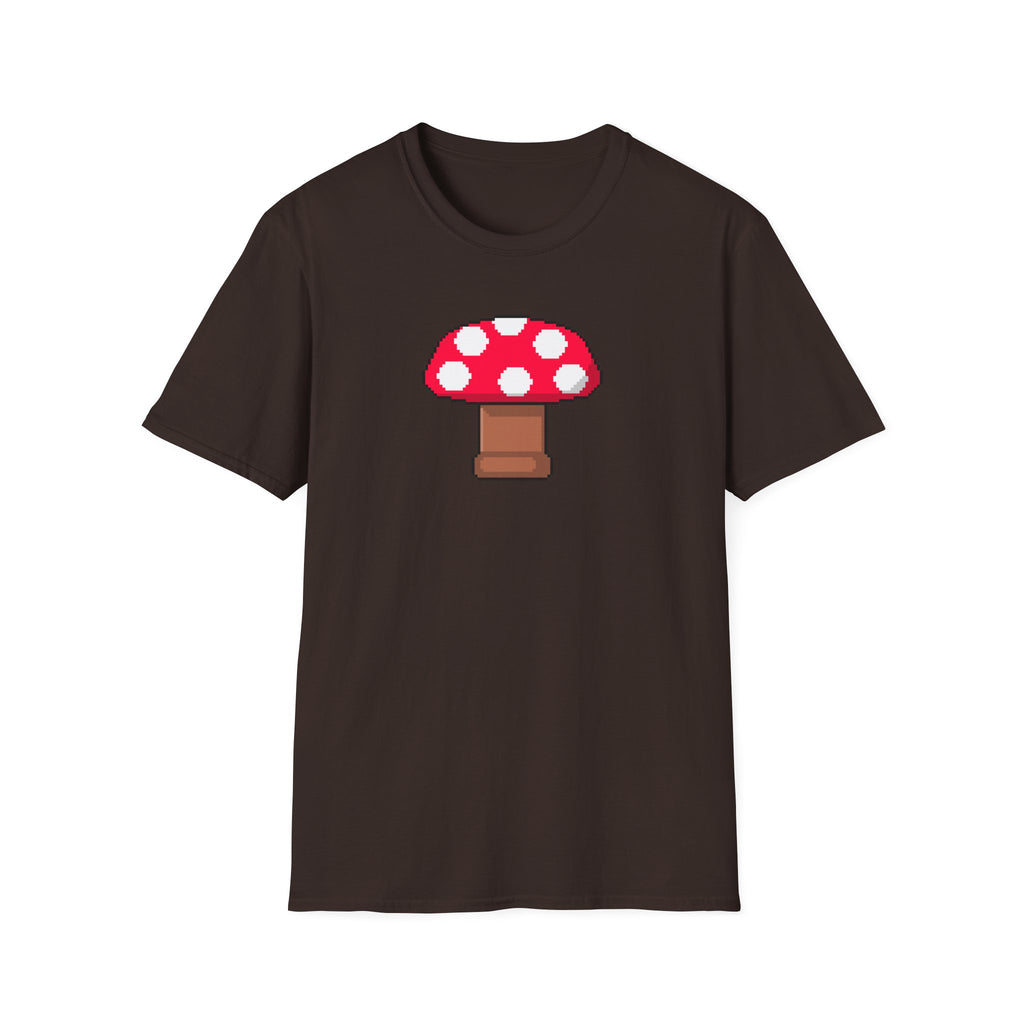 Retro Pixel Mushroom T-Shirt — Cute Mushroom Gamer Tee