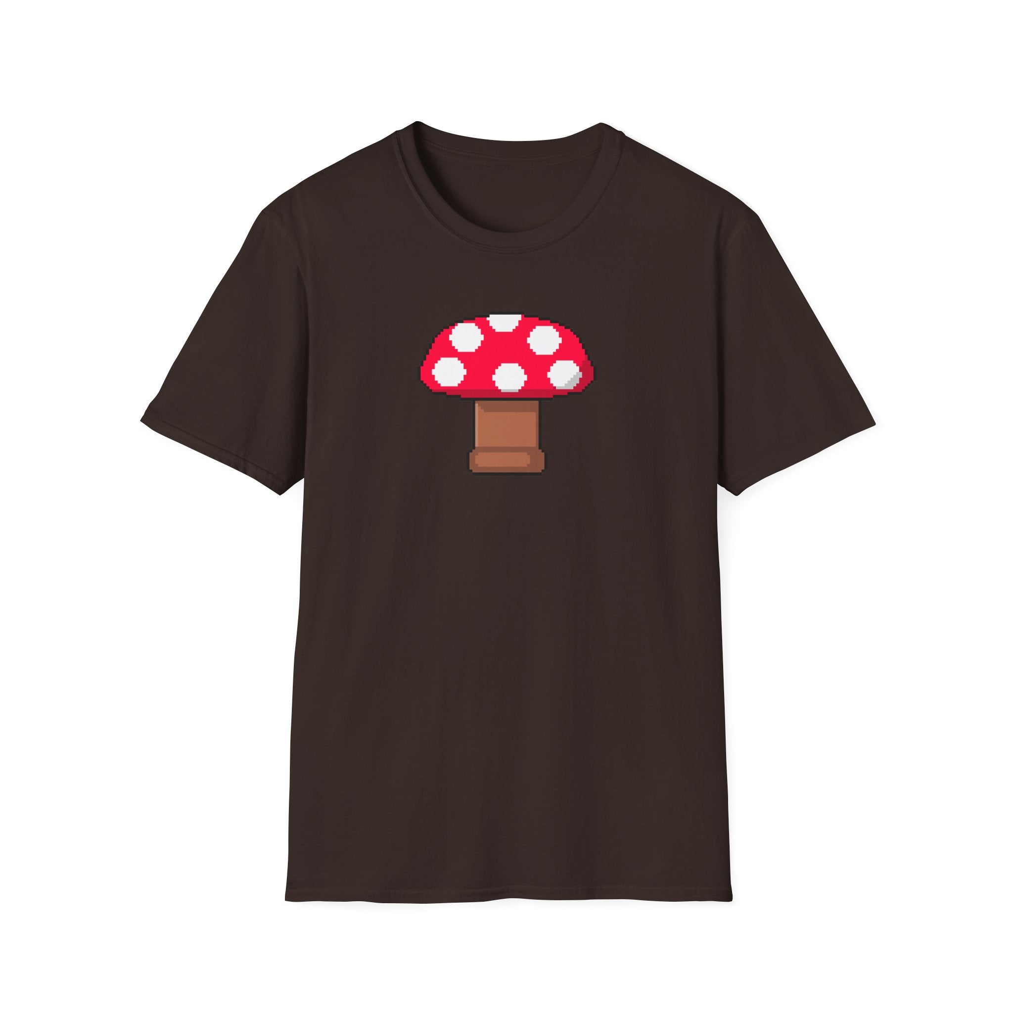 Retro Pixel Mushroom T-Shirt — Cute Mushroom Gamer Tee