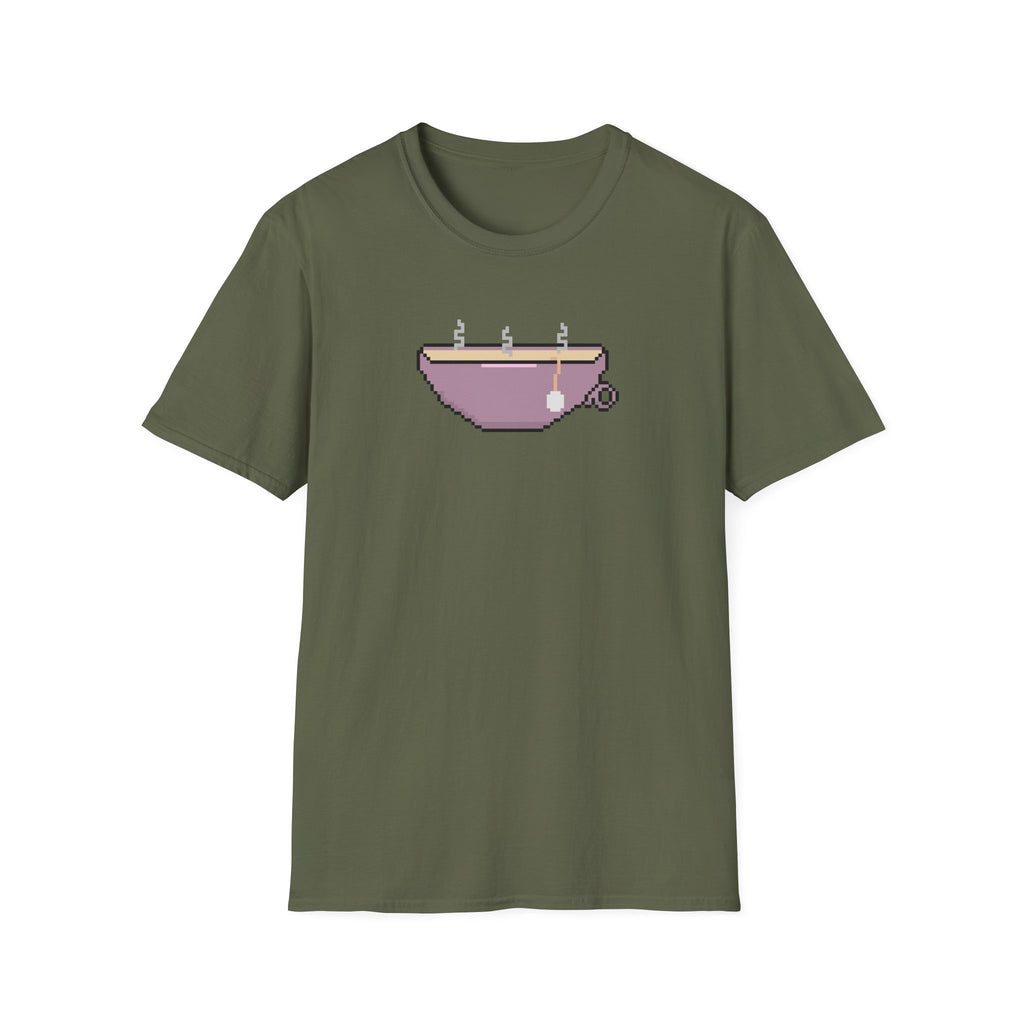 T-Shirt — Pixel Art Tea Cup Graphic Tee