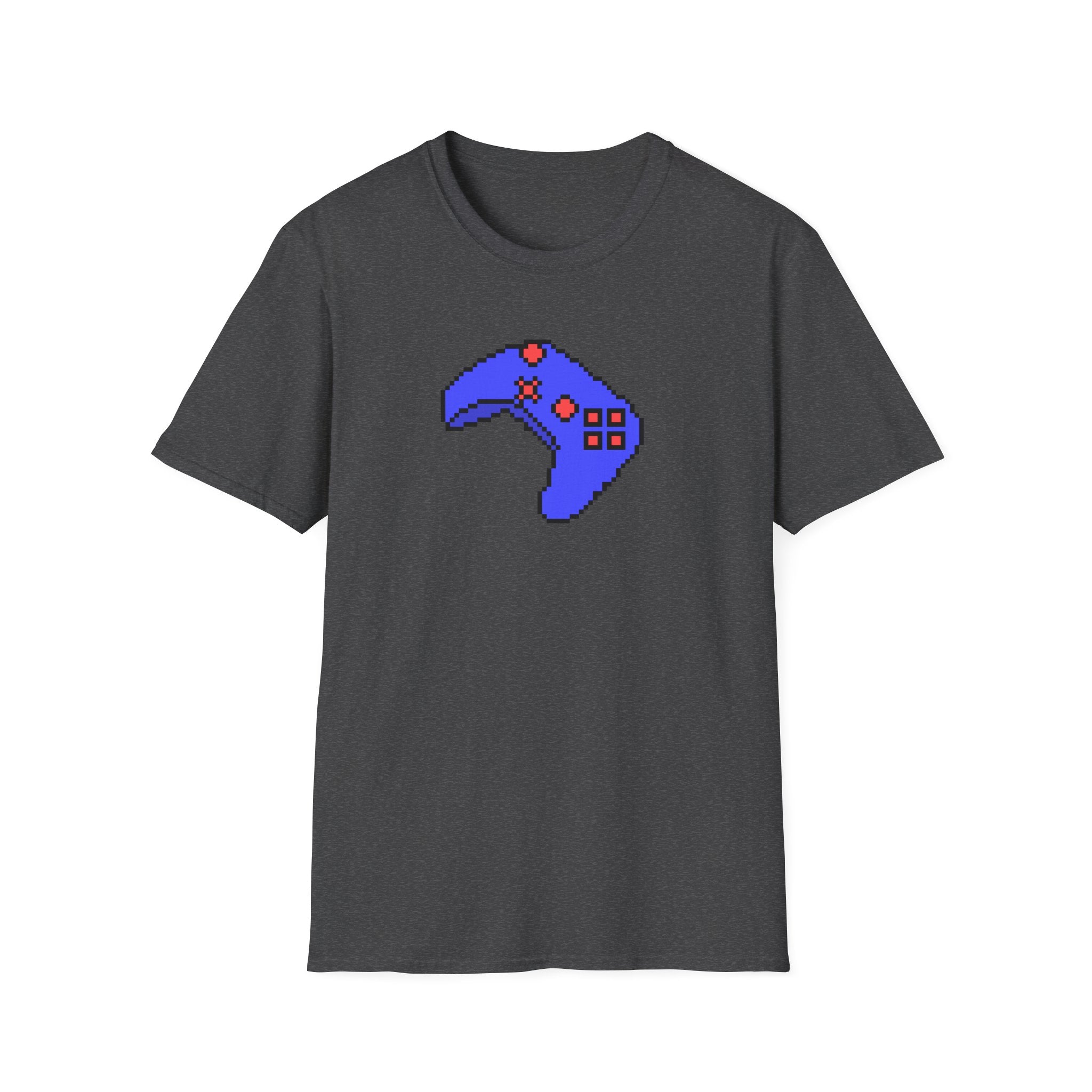 Pixel Blue Gamepad T-Shirt — Retro Gamer Controller Tee