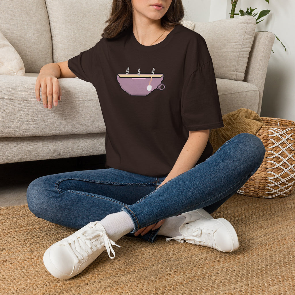 T-Shirt — Pixel Art Tea Cup Graphic Tee