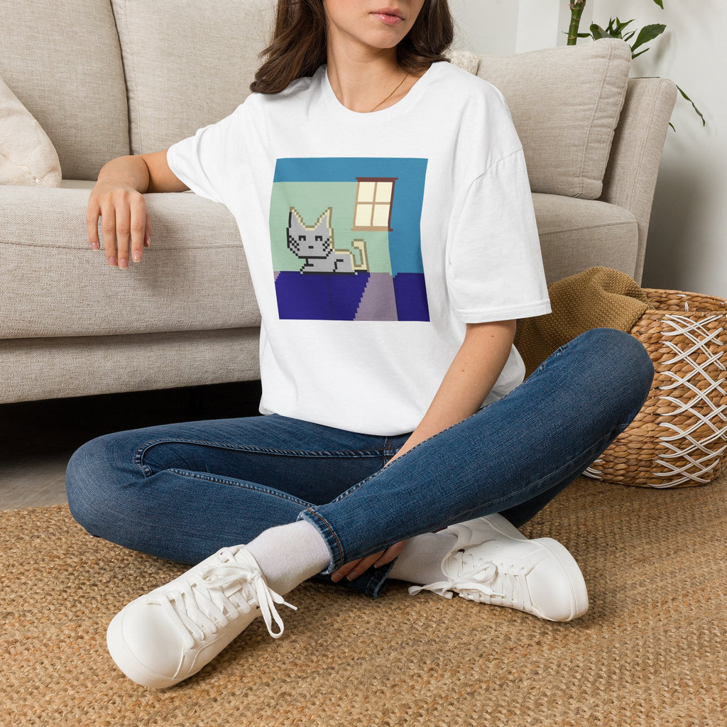 Pixel Cat Tee — Retro 8‑Bit Cat Graphic T‑Shirt