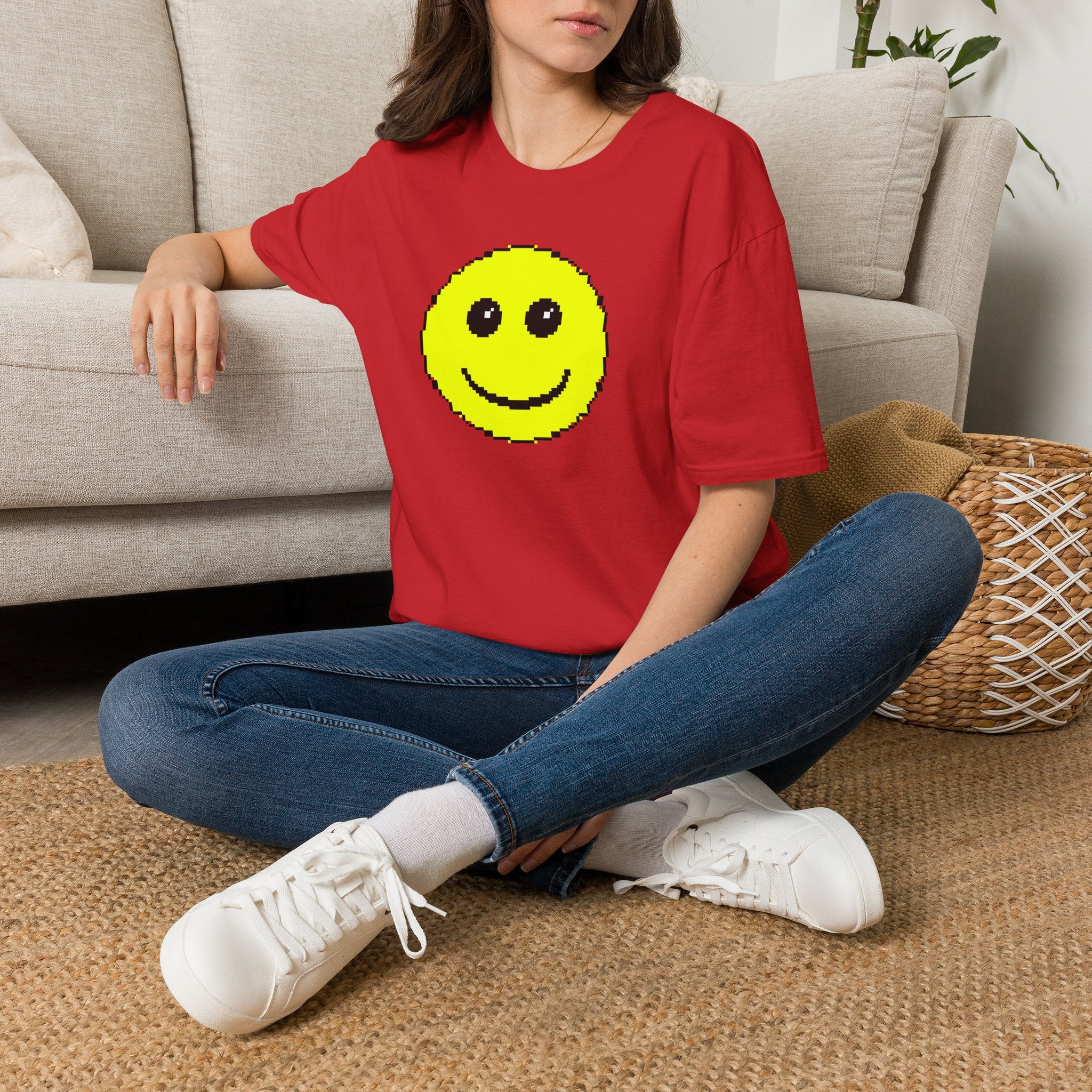 Pixel Smiley T-Shirt — Retro 8‑Bit Happy Face Tee