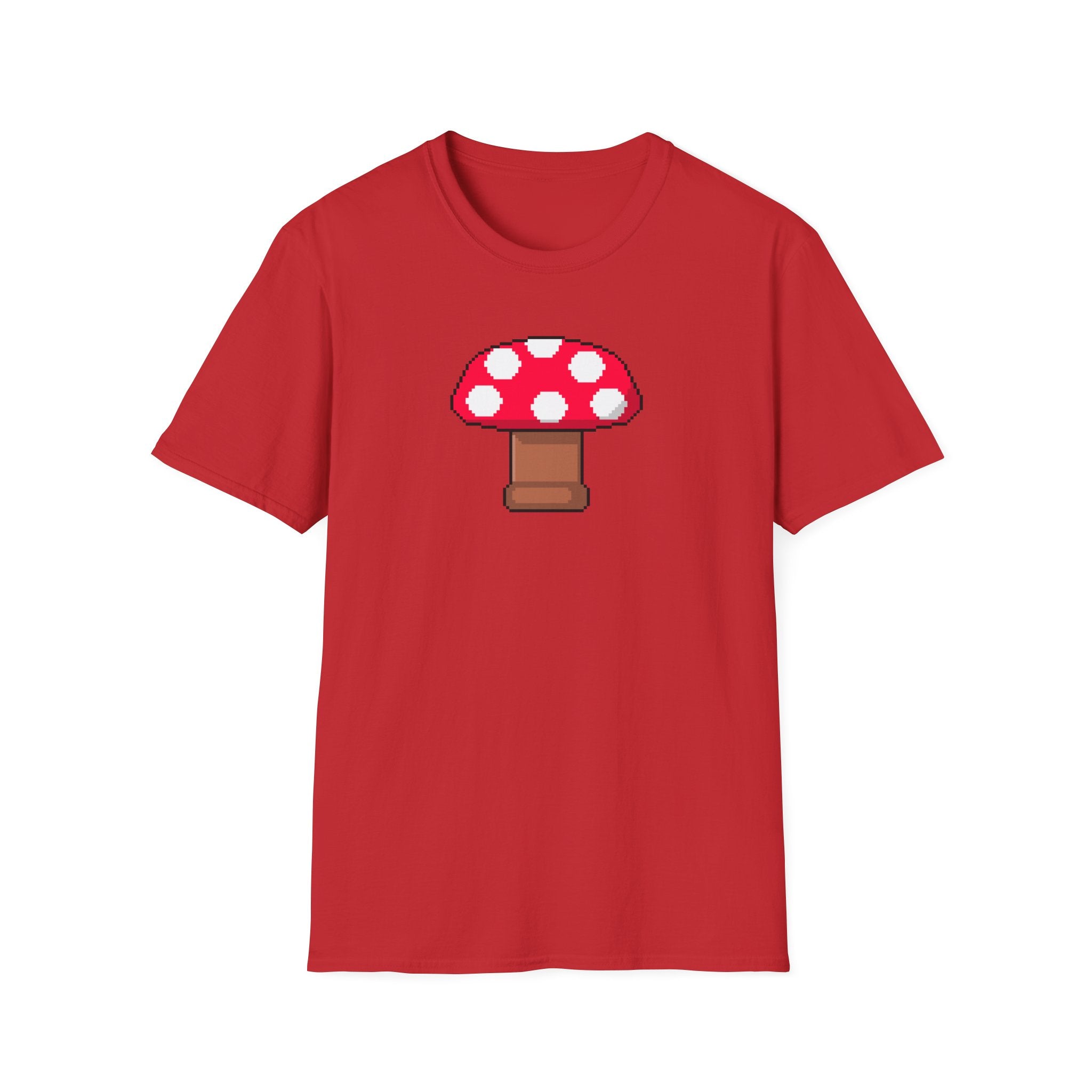 Retro Pixel Mushroom T-Shirt — Cute Mushroom Gamer Tee