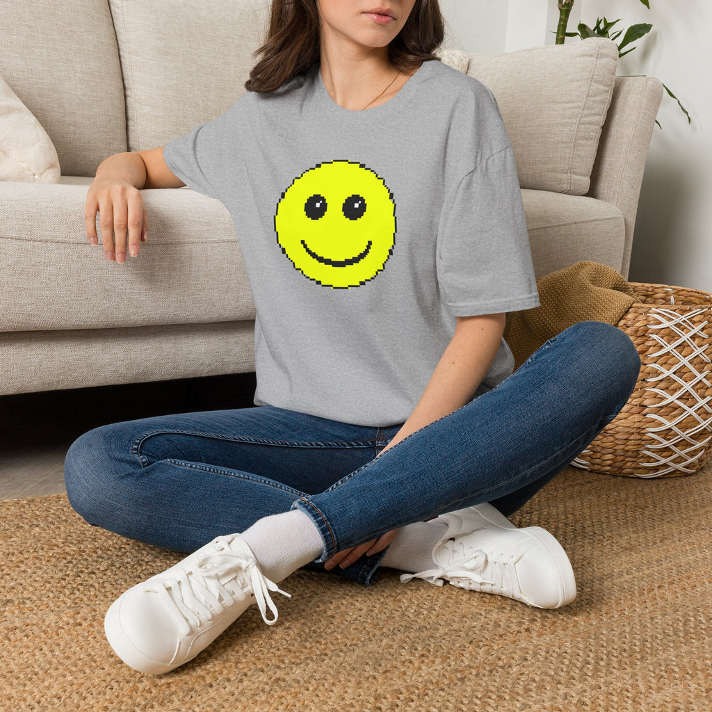 Pixel Smiley T-Shirt — Retro 8‑Bit Happy Face Tee