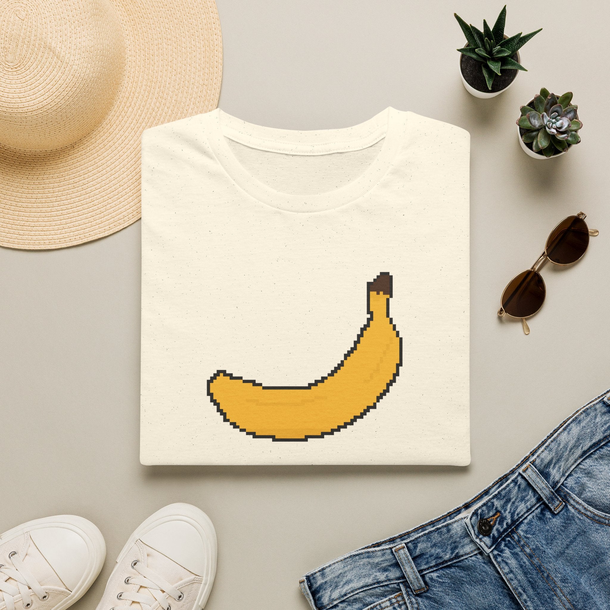 Pixel Banana T-Shirt — Retro 8‑Bit Fruit Graphic Tee