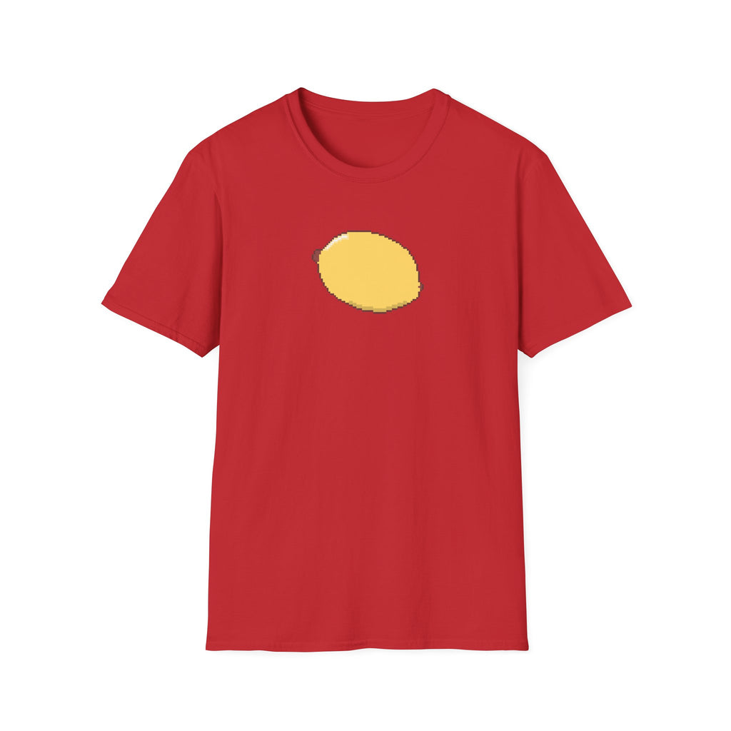 Pixel Lemon T-Shirt — Minimal Retro Fruit Tee